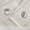 thumbnail image 3 of Cortinas de lino Paneles de cortina de mezcla de lino natural para sala de estar/cortinas transparentes de lino que reducen la luz 84 pulgadas de largo Juego de 2 paneles Paneles de ventana con ojales de níquel, NaturalNatural52"W x 108"L, 3 of 5