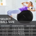 thumbnail image 2 of Pelota de ejercicio Fitvids, antideslizante, antideslizante, 2000 libras, negra, 2 of 7