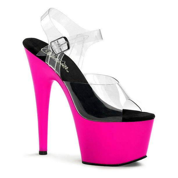 SummitFashions - 7 Inch Heels Club Wear Shoes Platform Sandals Neon UV ...