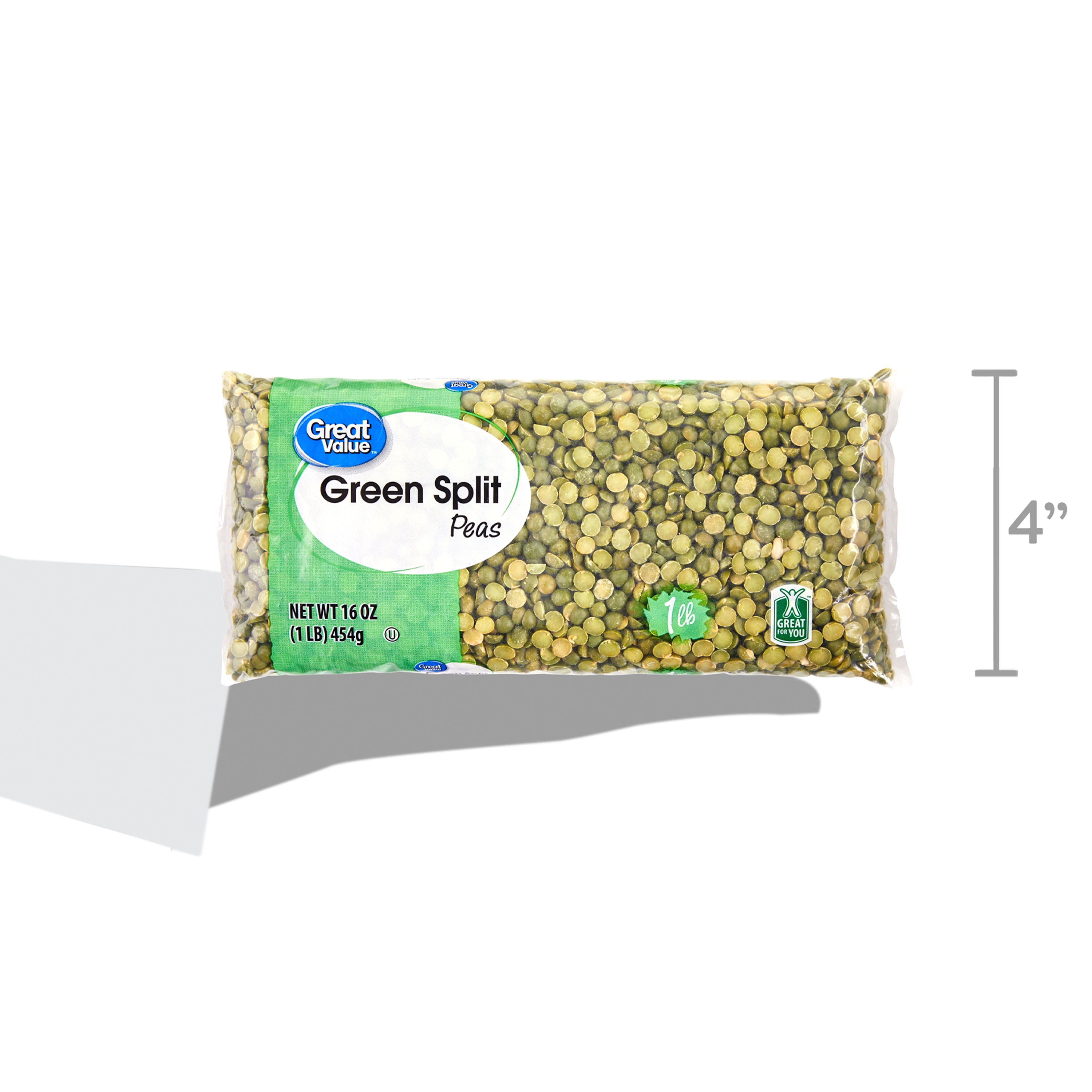 Great Value Green Split Peas, 1 lb