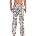 thumbnail image 2 of FREEAMG Baseball Pattern Pajama Pants for Men, Men's Separate Bottoms, Comfortable Sleep Lounge Pj Pants, 2 of 7