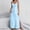 A434 Light Blue, variant on Women's Slip Maxi Dress V Neck Spaghetti Strap Side Split Silky Satin Bodycon Long Gown For Cocktail Party Night Out Clubwear Elegant Wedding Guest Formal Apparel