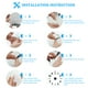 thumbnail image 5 of Etiqueta de la pared pegatinas de reloj digital Reloj de pared DIY 3D Reloj de pared decorativo para el hogar negro, 5 of 8
