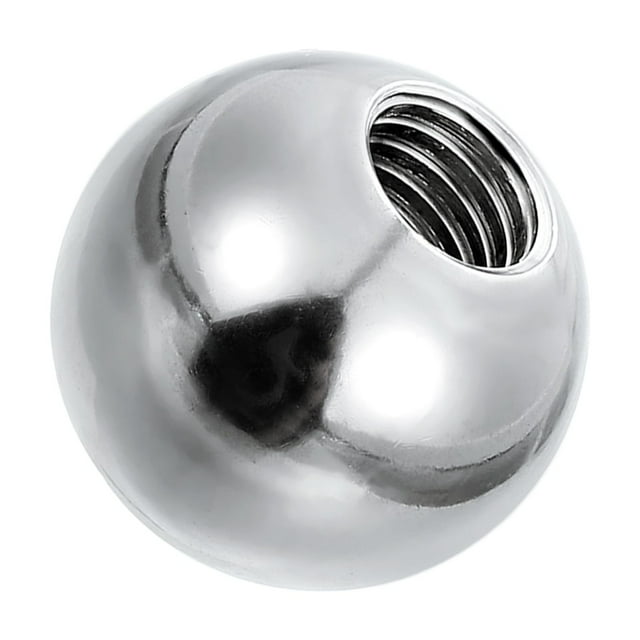 Uxcell Bouton Boule Écrous, Acier Inoxydable Rond Solide Trou Aveugle Capuchon de Vis Décoratif Poignée de Machinerie Matériel M8x24mm 1
