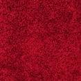 thumbnail image 5 of SAFAVIEH Clyde Solid Plush Polyester Shag Area Rug, Red, 5' x 5' Round, 5 of 5