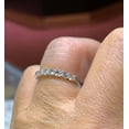 thumbnail image 2 of 2Ct Lab Created Round Diamond Half Eternity Wedding Band Ring 14K White Gold Plated, 2 of 4