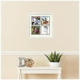 thumbnail image 2 of ArtToFrames Collage Photo Picture Frame with 4 - 6x6 Openings, Framed in White with Off White and Black Mats (CDM-3966-2), 2 of 8