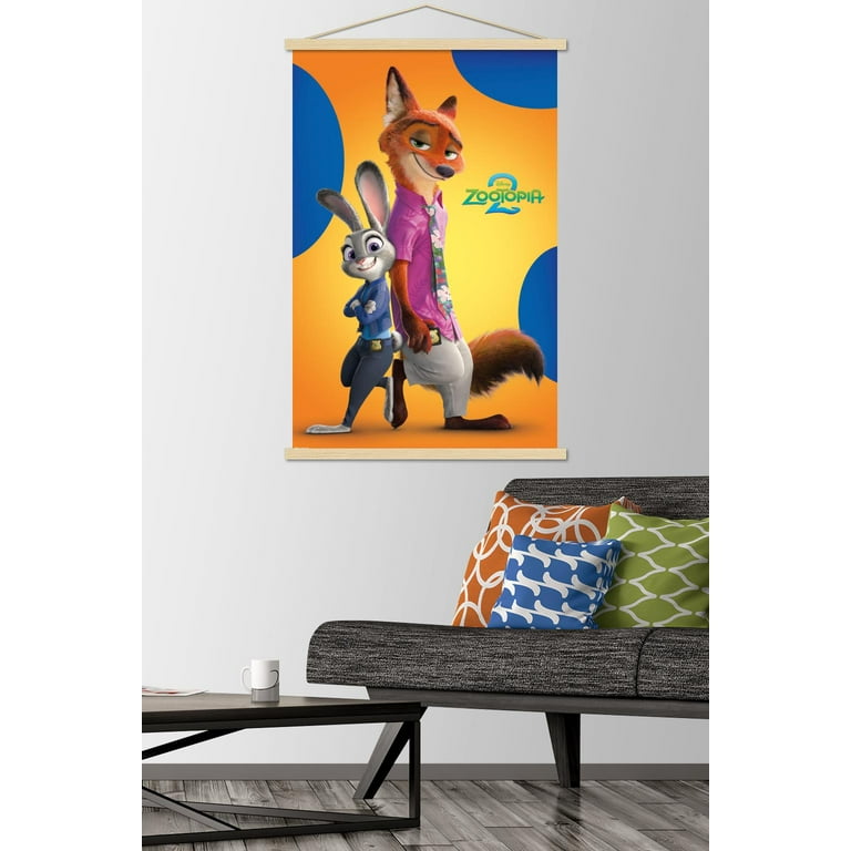 Disney Zootopia 2 (2025) - Nick & Judy Wall Poster with Magnetic