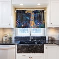 thumbnail image 6 of BZSMCE Set of 2 Pieces Kitchen Window Curtain Fashion Colorful Giraffe Printed 27x24in/27x36in, 6 of 9