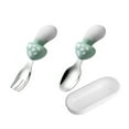 thumbnail image 2 of Ensemble de Vaisselle pour Enfants Résistant aux Chutes Moulure en une Pièce Apprendre à Manger Forme de Champignon en Acier Inoxydable Cuillère Fourchette Ensemble Fourniture de Salle à Manger, 2 of 8