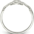 thumbnail image 2 of Sterling Silver & Cz Polished Mom Ring (Size 6) Made In India qr2772-6, 2 of 5