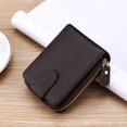 thumbnail image 2 of Sonducket Minicarteras con tarjetero, bolsa con cremallera, exquisita gran capacidad, comodidad, accesorios masculinos, saco contenedor de Carteras Marron oscuro, 2 of 6