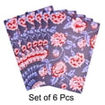thumbnail image 2 of Cork Placemats Set of 6 for Dining Table, Table Placemats - Gray Floral - Home Decor, 2 of 7