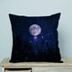 thumbnail image 1 of Funda de almohada ABPHQTO Noche estrellada Luna estrellas cielo azul 45x45 cm PillowC289-18x18, 1 of 2