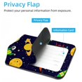 thumbnail image 3 of Square 2Pack PU Leather Space Rocket Planets Cruise Luggage Tag with Privacy Cover and Stainless Steel Ring - Suitable for Travel Handbags Backpacks Luggage Tags, 3 of 6