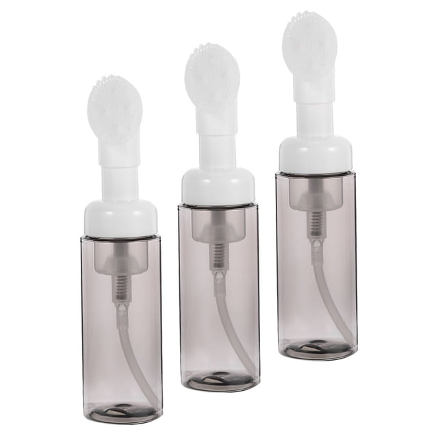 BRIGHTFUFU 3Ud De Espuma Con Cepillo Negro Portátiles Para Jabón Corporal Y Facial