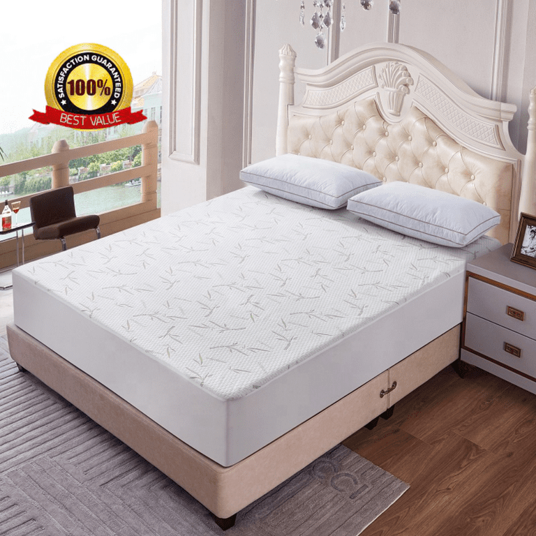 Utopia Bedding Waterproof Mattress Protector Full Size, Viscose Made from  Bamboo Mattress Cover, Breathable, Fitted Style with Stretchable Pockets