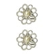 thumbnail image 3 of Minnieouse Bufanda anillo elegante chal Clip bufandas hebilla con diamantes de imitación Vintage cierre titular regalos para mujeres joyería plata 2piezas, 3 of 6