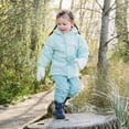 thumbnail image 6 of JAN & JUL Kids' Waterproof Fleece Lightweight Winter Splash Pants for Babies (Fleece-Lined: Dusty Mint, Size 1T), 6 of 8