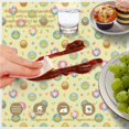 thumbnail image 6 of Easter and Chicks Yellow Pattern Round Tablecloth 60", Wrinkle-Resistant Wipeable Cover for Kitchen, Dining, Picnic & Patio, 6 of 6