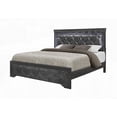 thumbnail image 4 of LED ILLUMINATED SHAKER GREY QUEEN BED WITH PADDED HEADBOARD, 4 of 5
