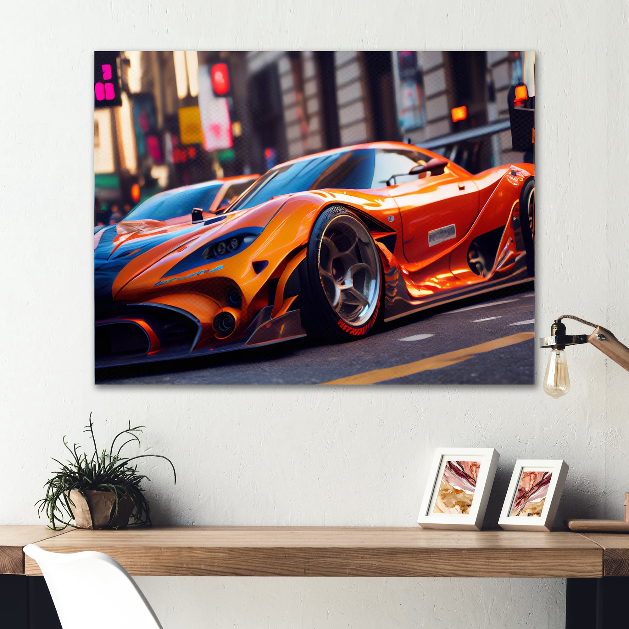 Designart Tunning Car Drifting In Toyko IV Canvas Wall Art