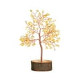 thumbnail image 1 of Inteprter Árbol de bonsái de cristal único: obras de arte hechas a mano para una decoración elegante Árbol artificial en interiores Decoración del hogar Cristal amarillo, 1 of 6