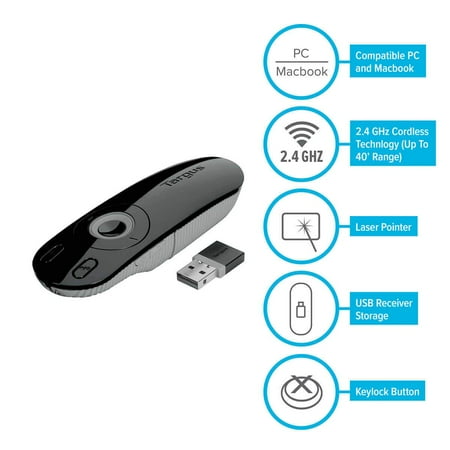 Targus - Laser Presentation Remote - Black