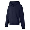 thumbnail image 1 of Hanes Girls` ComfortSoft EcoSmart Full-Zip Hoodie Sweatshirt, L, Navy, 1 of 1