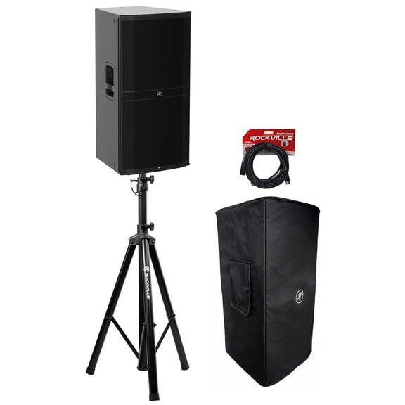 Mackie DRM315 2300w 15" 3-way Powered Active DJ PA Speaker Cover Stand Cable