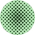 thumbnail image 1 of Ahgly Company Tapis Rond Lavable en Machine Intérieur Transitionnel Vert Menthe, 3 Pieds Rond, 1 of 7
