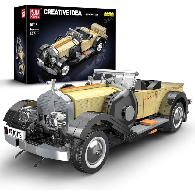 Kit de construcción Mould King 10115 Classic Cars con más de 897 piezas