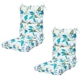 thumbnail image 6 of SAYFUT 2 Packs or 4 Packs Classic Retro Colorful Floral Printed Chair Pad Outdoor High Back Chair Cushion with Breathable Memory Inner Cushion, 6 of 6