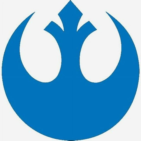 Rebel Alliance Vinyl Decal Sticker Car Truck SUV Helmet Wall Window Symbol Art (Height: 5", Blue)   2 American Flags Vinyl Free