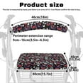 thumbnail image 3 of COEQINE Love Rose Rollator Seat Back Cover Universal Rollator Walker Seat and Backrest Covers Walker Seat Cover Set of 2 Piece Seat Covers for Outdoor Park and Street Scenes, 3 of 7