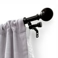thumbnail image 3 of Lumi 5/8" Brown Ball Finial Adjustable Curtain Rod, 66-120", 3 of 5