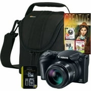 PowerShot SX410 IS Black Digital Camera, 8GB 3-in-1 Mobile Kit and Creative Insights Software