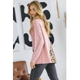 thumbnail image 4 of Turtle Neck Color Block Cutout Sweater, 4 of 5