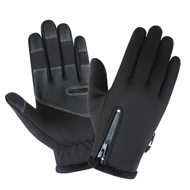 Guantes Irfora Al aire libre Invierno Guantes cálidos Pantalla táctil Dedos Guantes Antideslizante A prueba de viento Impermeable para correr Ciclismo Conducción Senderismo en clima frío para hombres Irfora Guantes