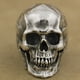 thumbnail image 2 of Anillo de calavera Anillo de grieta tallada retro Anillo de cabeza fantasma Anillo de accesorios de joyería, 2 of 7