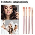 thumbnail image 3 of 8 Pcs Makeup Brush Set Travel Brush Foundation Contour Brush Artificial Fiber Plastic Metal Handle Pink, 3 of 7