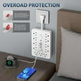 thumbnail image 2 of B Qc3.0 Fast Charging Power Strip 17 Outlets With Surge Protection For Home Office, 2 of 4