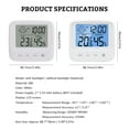 thumbnail image 3 of Amdohai Multifunctional Temperature And Humidity Meter with Backlight High Precision Thermo-Hygrometer Digital Thermometer Hygrometer with Humidity, 3 of 8