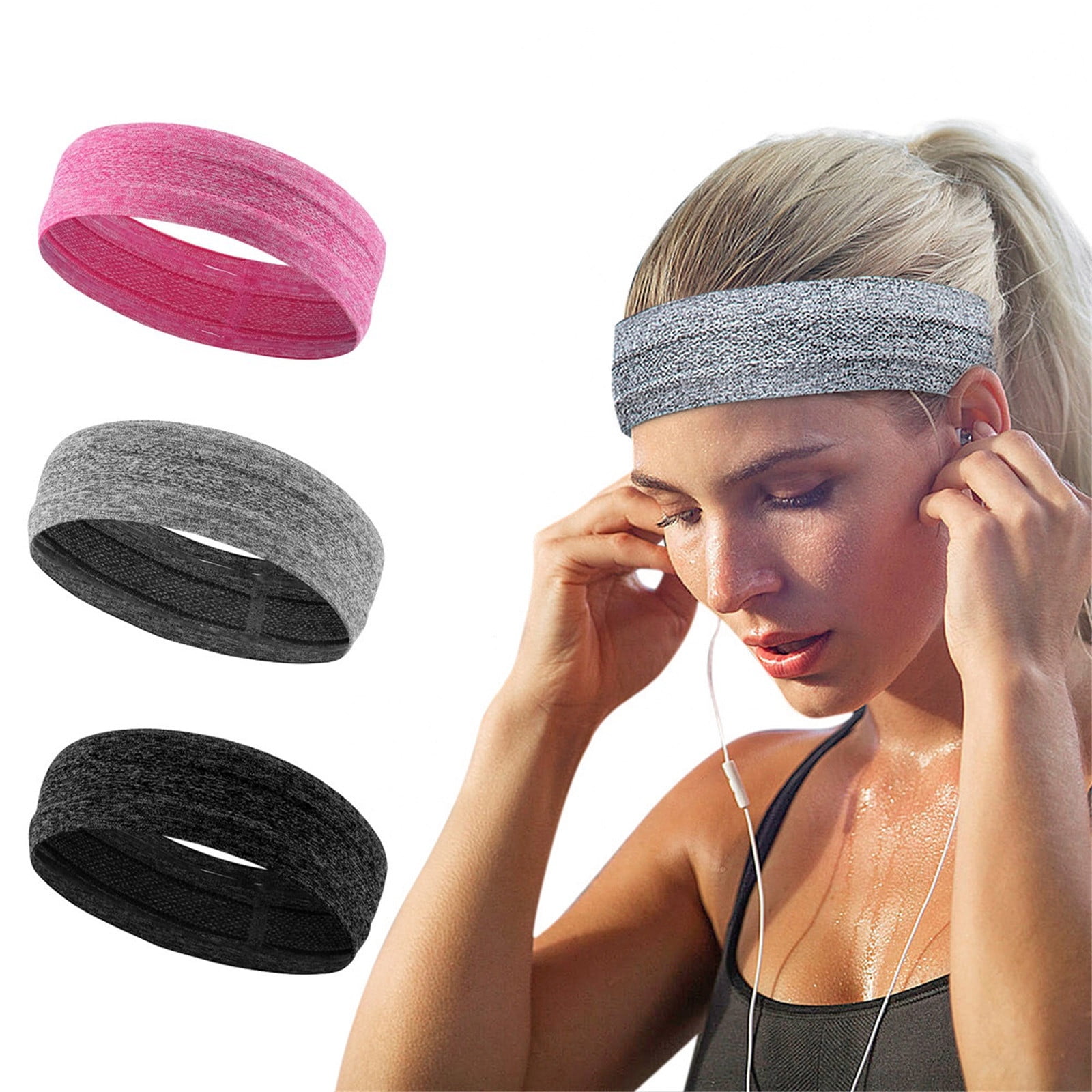 12 Packs Workout Headbands for Women Non Slip Sweatbands Sweat Bands