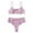 Pink, variant on QLEICOM Womens Swimsuits Tummy Control Plus Size Swimsuit Coverup Bandeau Bandage Bikini Set Push-Up Brazilian Swimwear Beachwear Swimsuit White M
