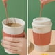 thumbnail image 3 of Vaso De Plástico Taza de café rosa de plástico a prueba de fugas con tapa y varilla para remover bebidas calientes (1 unidad) Rkxzt, 3 of 8