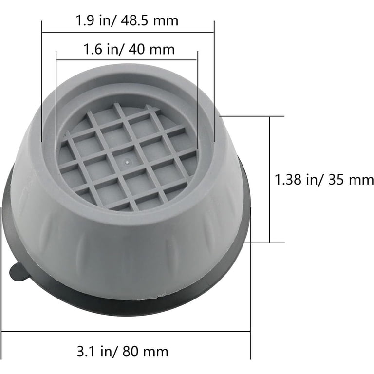 4-PCS Anti Vibration Washing Machine Support Anti-Slip Rubber Feet Base Pads  Mat