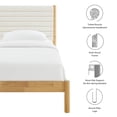 thumbnail image 2 of Olea Twin Platform Bed in Feather Oak, 2 of 10