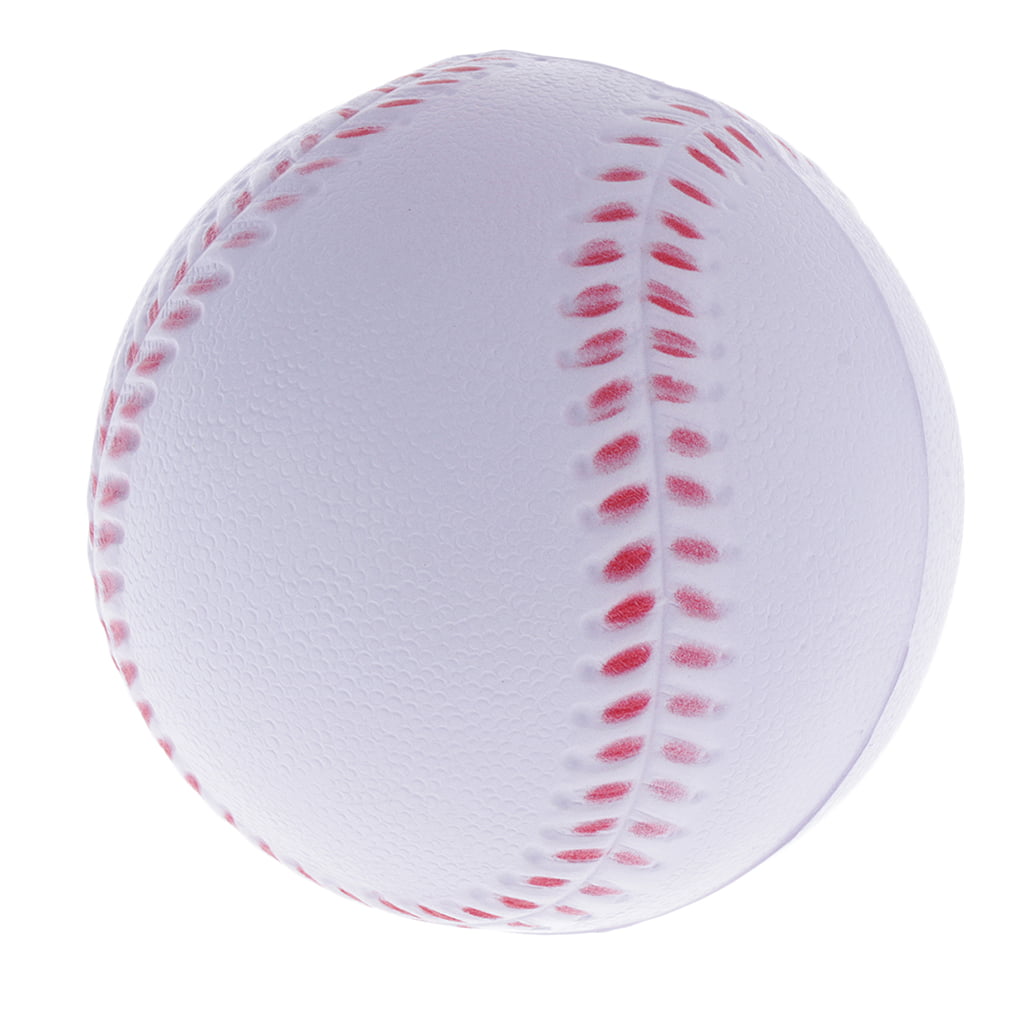 2pcs Handmade Baseball Hard & Soft Baseball Balls Softball Elastic Solid Ball 