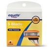 Equate 5 Blade Cartridges For Men With T